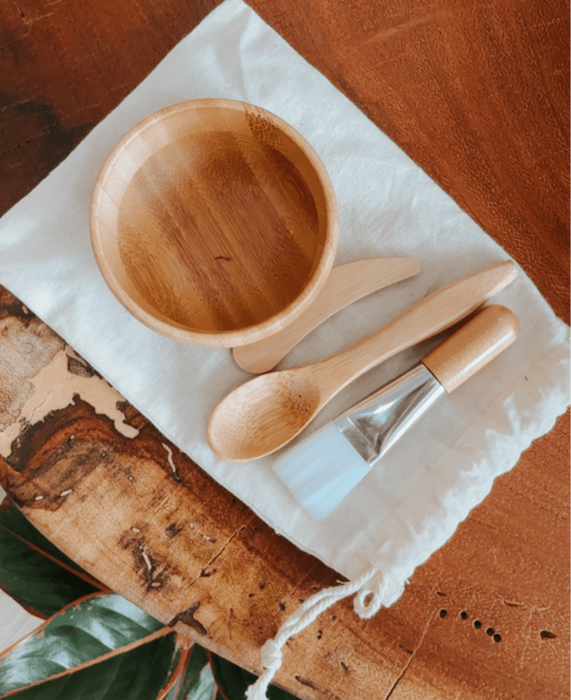 Bamboo Face Mask Bowl Set - Bella Botanicals